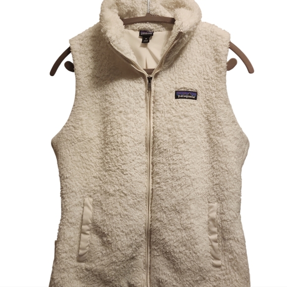 Patagonia Women's Los Gatos high pike Fleece Vest medium birch white outdoorsie - Picture 1 of 7